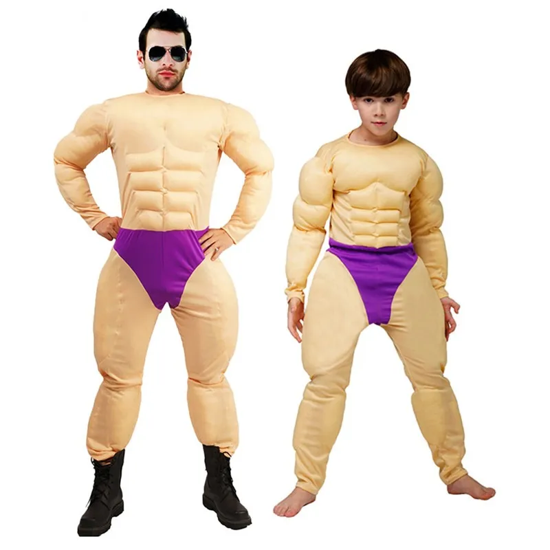 Halloween Funny Parent-Child Muscle Man Onesie Company Annual Meeting Birthday Comedy Bar Nightclub Polyester Stage Costume
Halloween Funny Parent-Child Muscle Man Onesie Company Annual Meeting Birthday Comedy Bar Nightclub Polyester Stage Costume