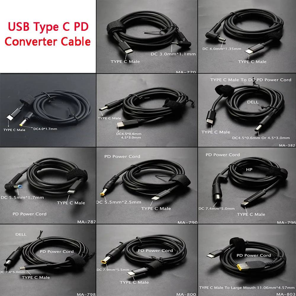 USB Type C PD Charging Cable Cord Dc Power Adapter Jack Converter for Lenovo Asus Dell Hp Laptop Charger
USB Type C PD Charging Cable Cord Dc Power Adapter Jack Converter for Lenovo Asus Dell Hp Laptop Charger