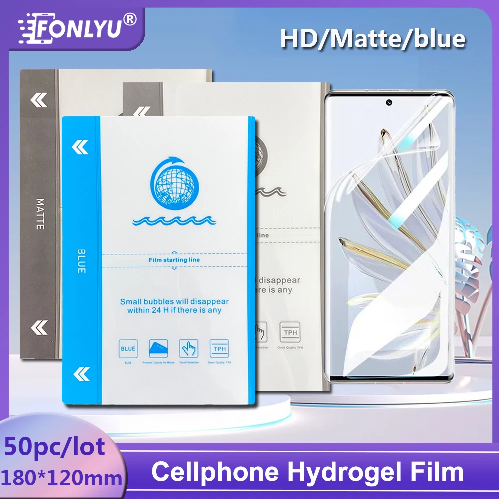 FONLYU 50Pcs Flexible Hydrogel Film Mobile Phone Screen Protector TPU HD Micas Matte Movie Privacy Sheet For Cutting Machine
FONLYU 50Pcs Flexible Hydrogel Film Mobile Phone Screen Protector TPU HD Micas Matte Movie Privacy Sheet For Cutting Machine