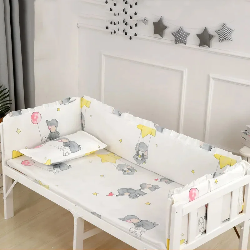 Cartoon Infant Detachable Washable Bumpers Thickened Anti-collision Crib Bumpers 100% Cotton Children's Bed Decorative Bumpers
Cartoon Infant Detachable Washable Bumpers Thickened Anti-collision Crib Bumpers 100% Cotton Children's Bed Decorative Bumpers