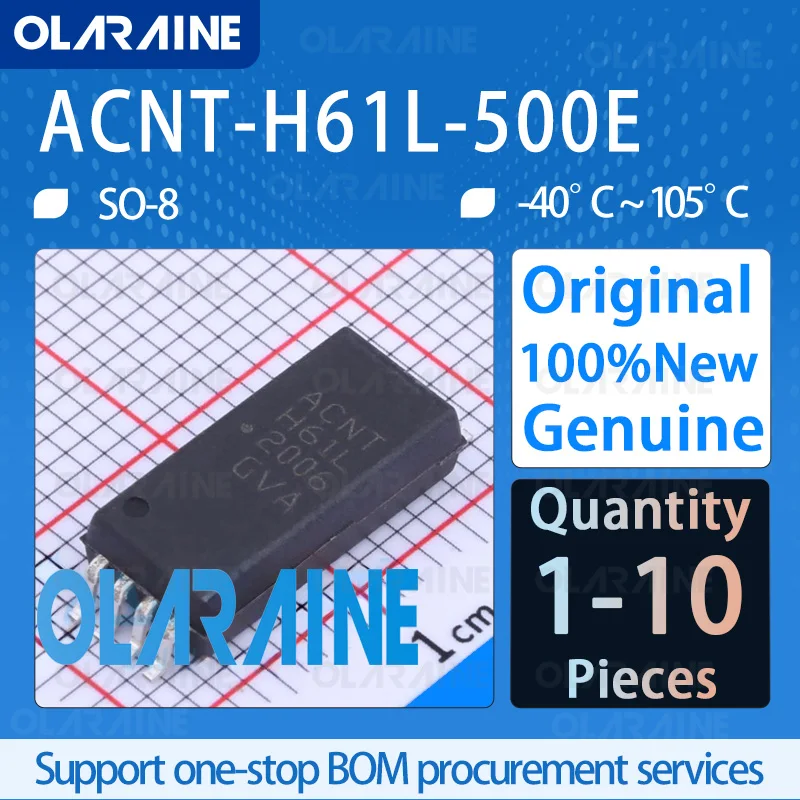 1/5/10Pcs Original ACNT-H61L-500E High-speed optocoupler 1 Channel 10 Mb/s 7500 Vrms 5 V 10 mA
1/5/10Pcs Original ACNT-H61L-500E High-speed optocoupler 1 Channel 10 Mb/s 7500 Vrms 5 V 10 mA