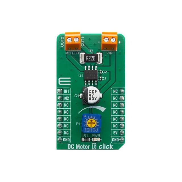 New MIKROE-4114 DC MOTOR 6 CLICK
New MIKROE-4114 DC MOTOR 6 CLICK