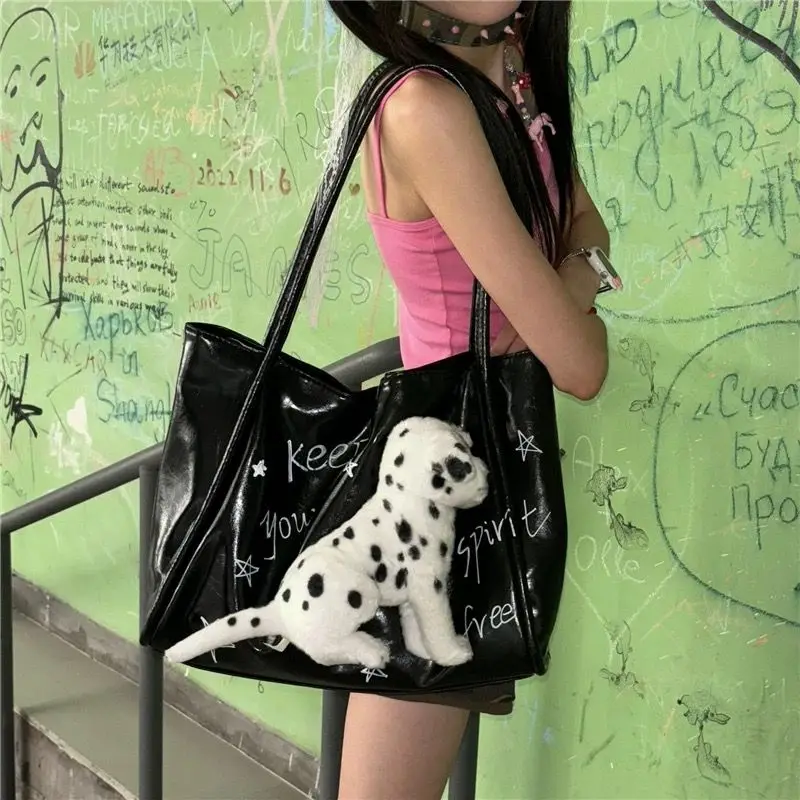 Harajuku Spotted Dog Y2k Handbag Purse Women Vintage Large Capacity Black Shoulder Tote Bag Female Retro Casual Underarm Bag New
Harajuku Spotted Dog Y2k Handbag Purse Women Vintage Large Capacity Black Shoulder Tote Bag Female Retro Casual Underarm Bag New