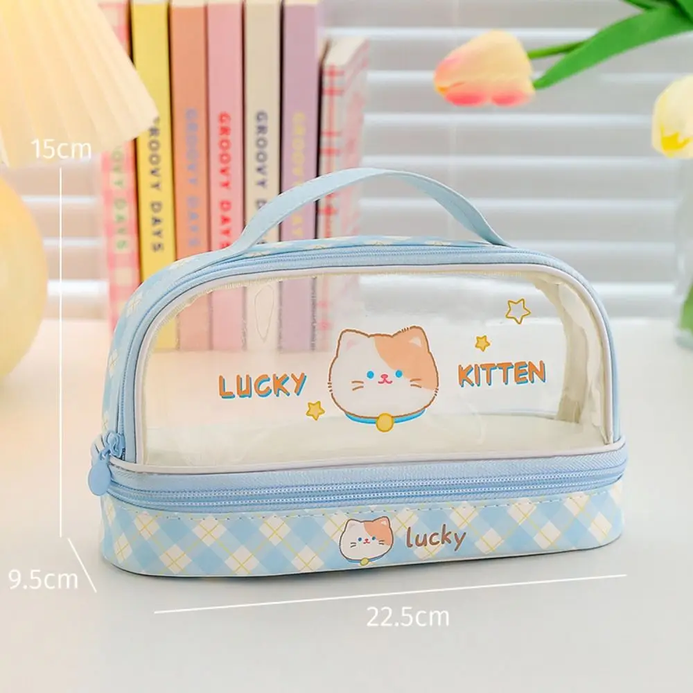 Creative Double Layer Pencil Case PVC Cartoon Stationary Organizer Large Capacity Office School Supplies Pen Bag
Creative Double Layer Pencil Case PVC Cartoon Stationary Organizer Large Capacity Office School Supplies Pen Bag