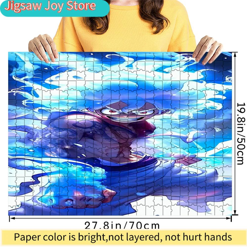 Премиальный бумажный пазл с изображением Monkey D. Luffy Gear 5 Nika Form из One Piece, динамичный дизайн с вихревой синей водой и элементами аниме.
Премиальный бумажный пазл с изображением Monkey D. Luffy Gear 5 Nika Form из One Piece, динамичный дизайн с вихревой синей водой и элементами аниме.