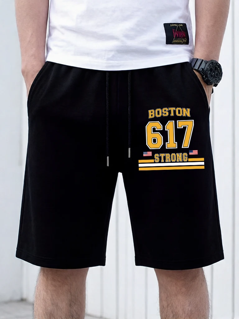 Boston Strong Number 617 Printing Pocket Men Pants Summer Casual Loose Basics Sports Shorts Unisex Retro Drawstring Streetpants
Boston Strong Number 617 Printing Pocket Men Pants Summer Casual Loose Basics Sports Shorts Unisex Retro Drawstring Streetpants