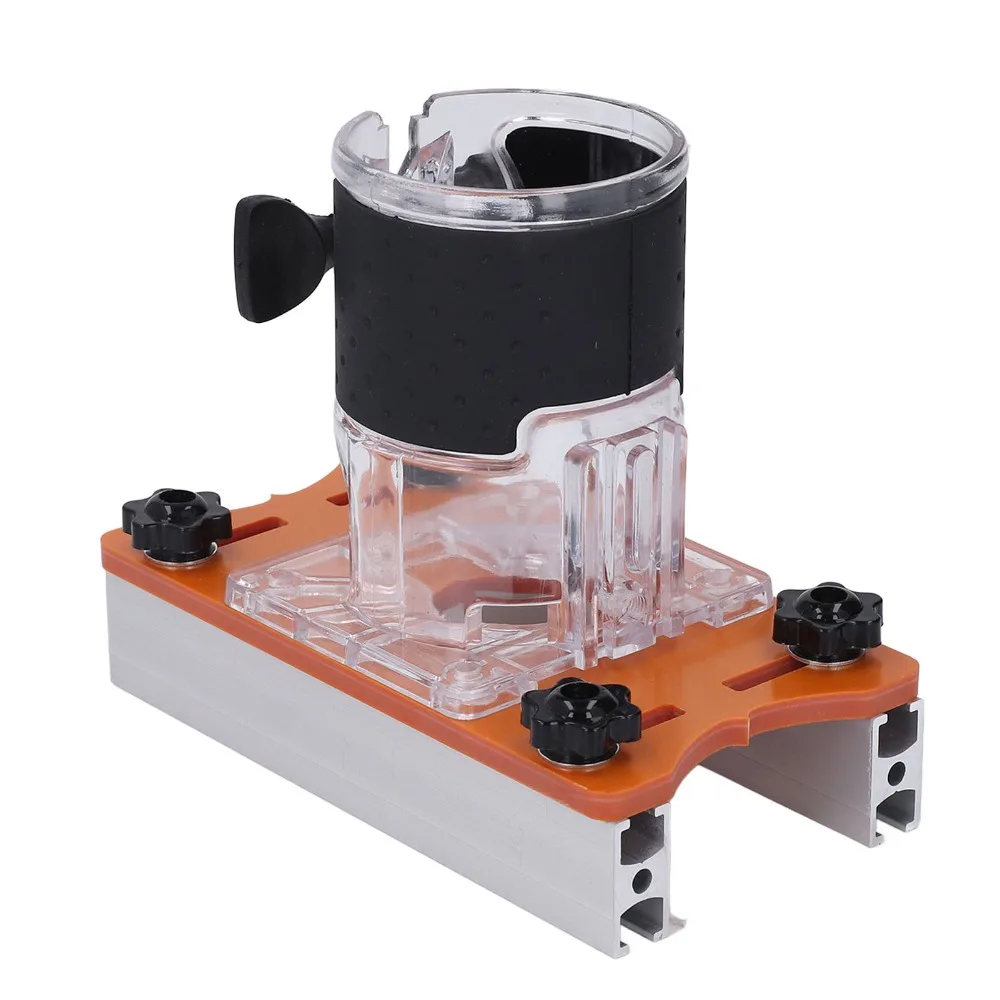 Transparent Cover Woodworking Router Base Fastener Kit 2 in 1 Design Wood Trimmer Router Base Milling Cutter Slotting Bracket
Transparent Cover Woodworking Router Base Fastener Kit 2 in 1 Design Wood Trimmer Router Base Milling Cutter Slotting Bracket