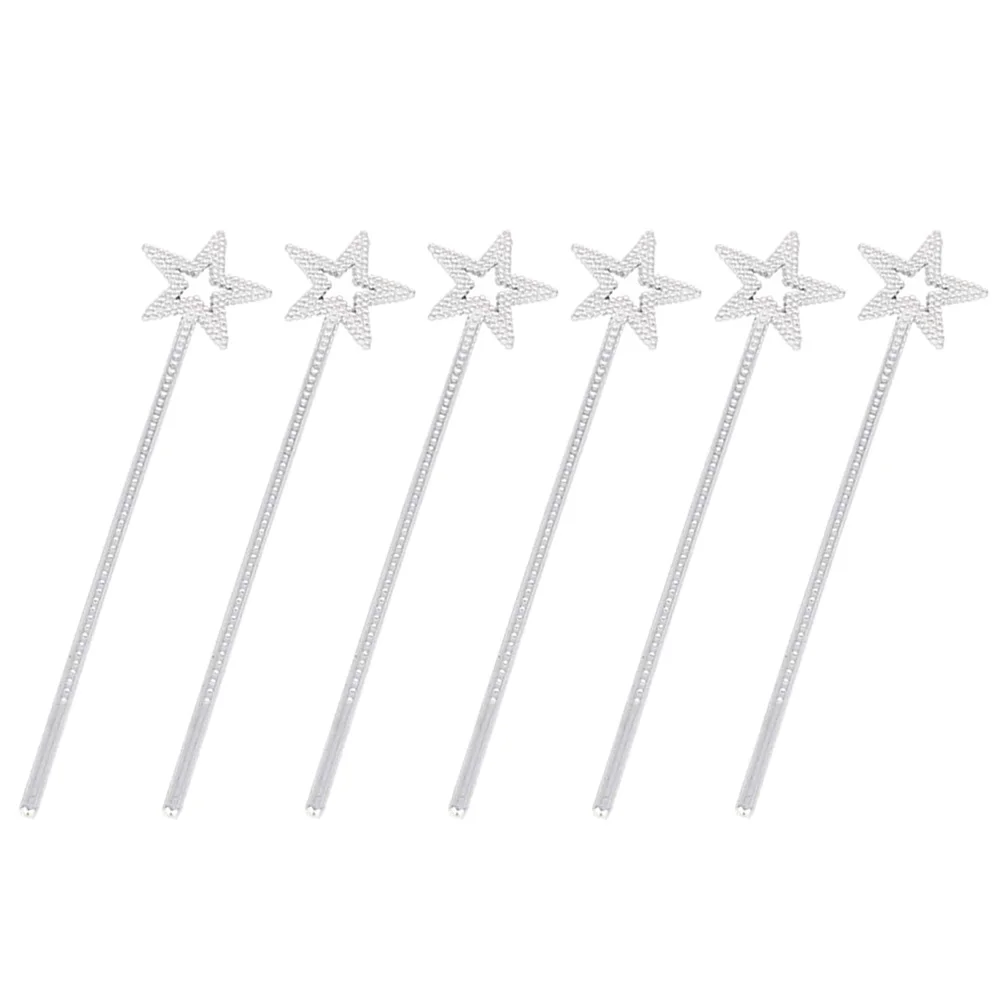 6pcs Fairy Wand Props Glitter Plastic Sticks Kids Princess Star Party Silver Child Birthday Theme Accessories
6pcs Fairy Wand Props Glitter Plastic Sticks Kids Princess Star Party Silver Child Birthday Theme Accessories