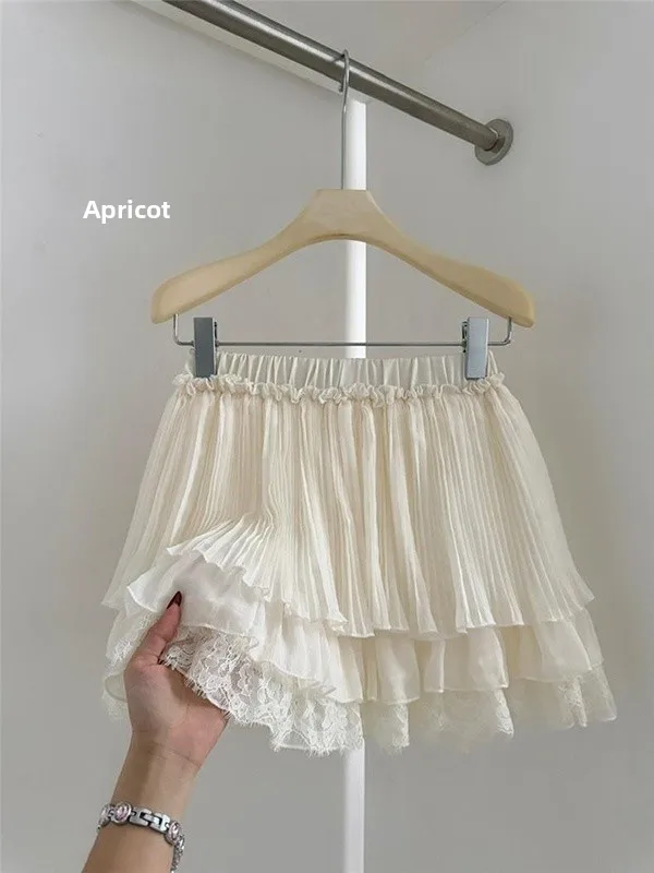 Sweet White Lace Trim Mesh Half Skirt Women's Summer New Slimming Princess Style Puffy Cake Skirt Short Skirt Girl's High Wai...
Sweet White Lace Trim Mesh Half Skirt Women's Summer New Slimming Princess Style Puffy Cake Skirt Short Skirt Girl's High Wai...