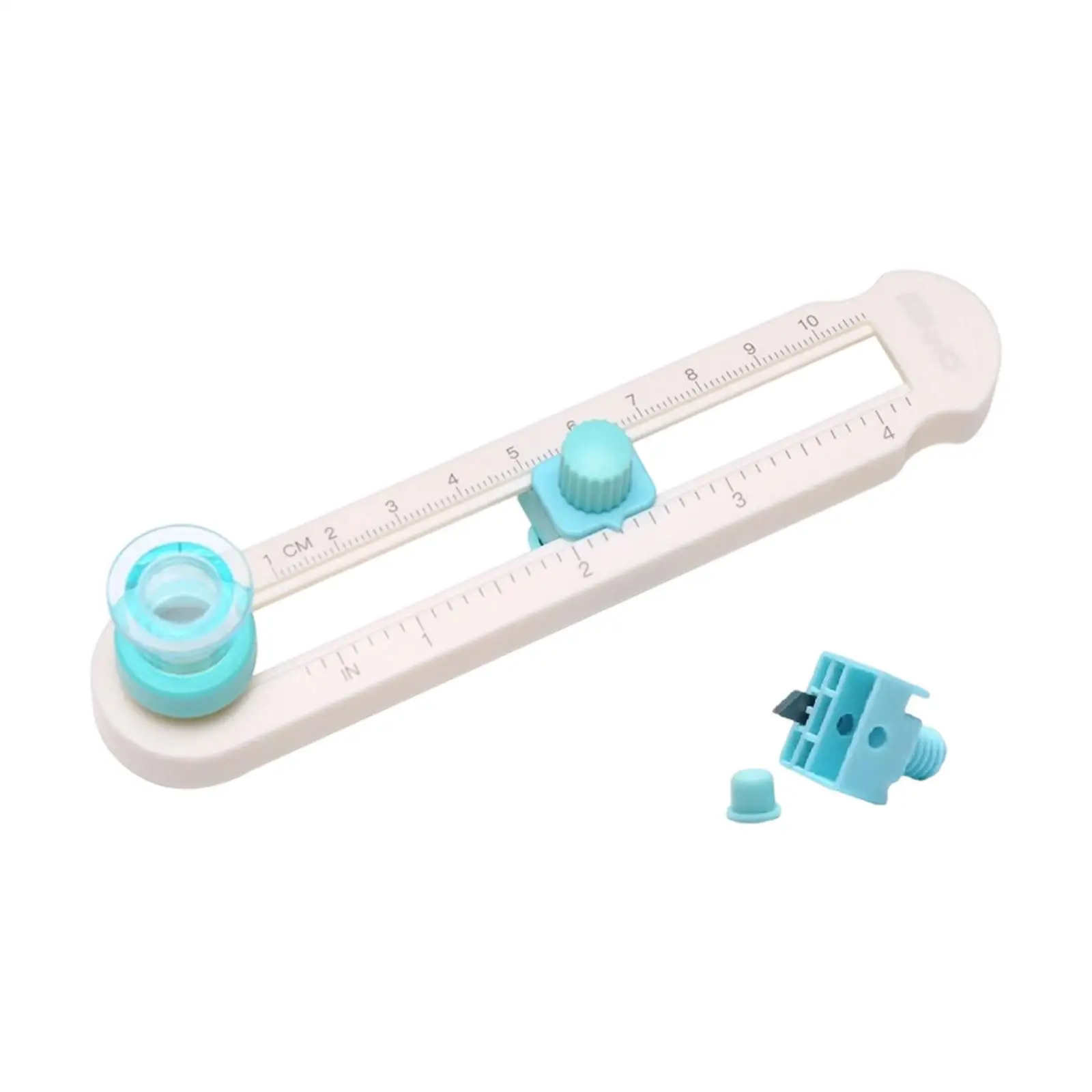 Rotary Circle Cutter with Clear Scale Lightweight Plastic Circular Cutter for DIY Craft Scrapbooking Handmade Card Projects
Rotary Circle Cutter with Clear Scale Lightweight Plastic Circular Cutter for DIY Craft Scrapbooking Handmade Card Projects