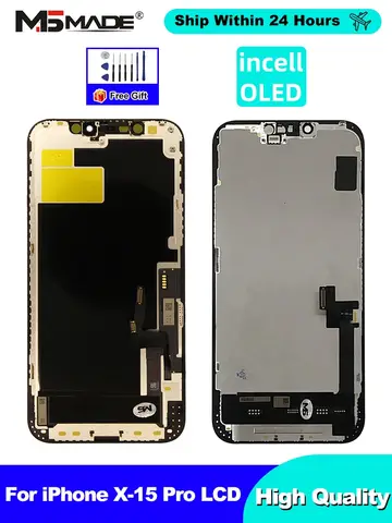 OLED 12ProMax LCD For iPhone 12 Display 3D Touch 13 Pro Max Screen Replace 12 Mini 14 Plus incell 15 Plus display 15 16 Pro Max