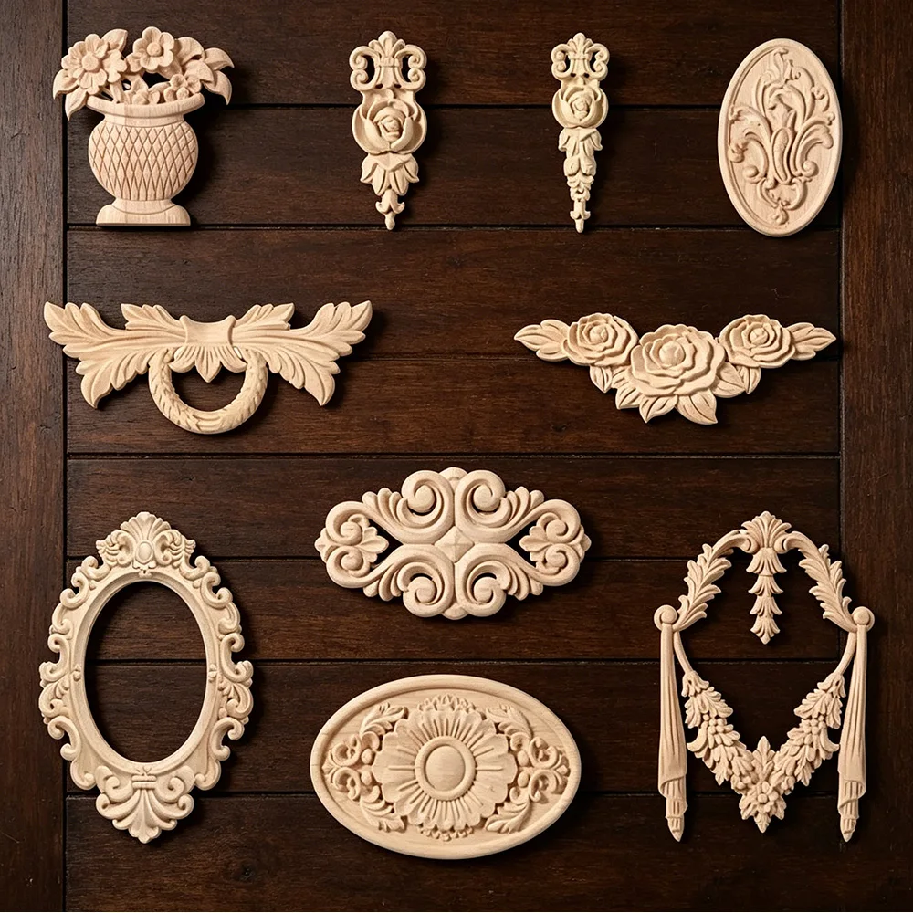 Wooden Appliques for Furniture Home Decoration Accessories Wooden Flowers Decoration Wood Decals for Walls Furniture Accessories
Wooden Appliques for Furniture Home Decoration Accessories Wooden Flowers Decoration Wood Decals for Walls Furniture Accessories