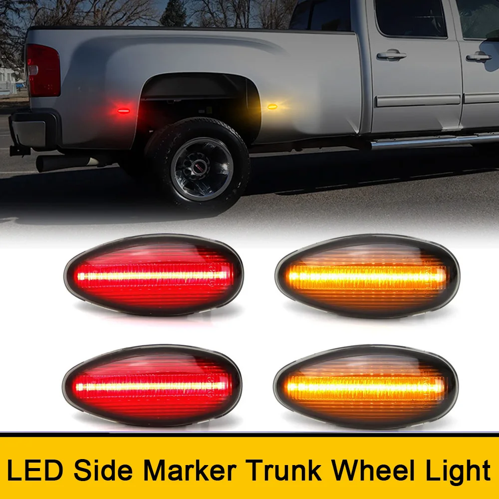 LED Rear Wheel Bed Side Marker Light for Chevrolet Silverado GMC Sierra 2500HD 3500HD 2001-2014 OEM#GM15793902 Turn Signal Lamp
LED Rear Wheel Bed Side Marker Light for Chevrolet Silverado GMC Sierra 2500HD 3500HD 2001-2014 OEM#GM15793902 Turn Signal Lamp