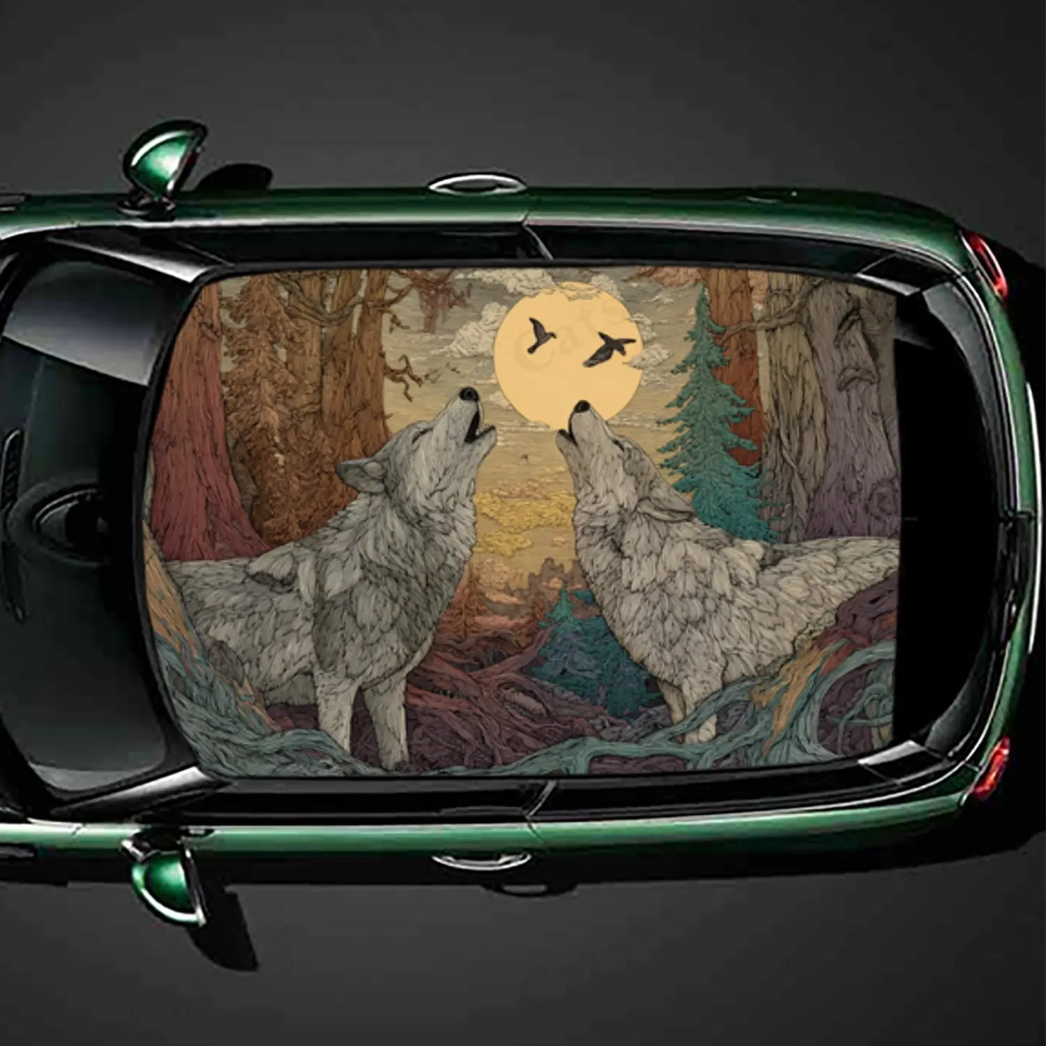 Strong wild brown wolves car roof vinyl wraps decal,self-adhesive waterproof car exterior personalized accessory,decorative gift
Strong wild brown wolves car roof vinyl wraps decal,self-adhesive waterproof car exterior personalized accessory,decorative gift