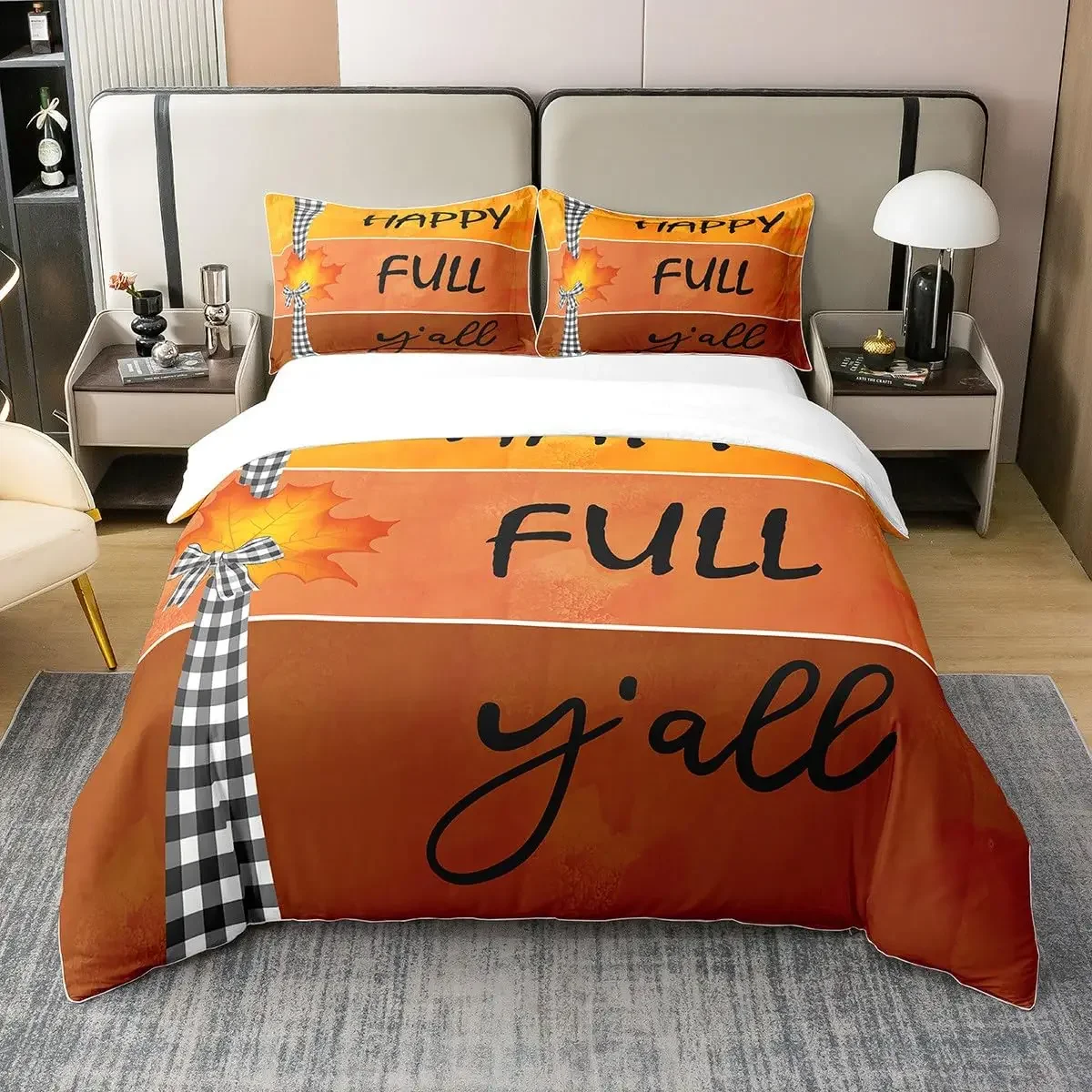 Fall Harvest Pumpkin Duvet Cover Kids, Bedding Set Comforter Cover with Pillowcases Room Decor Quilt Cover for Kids Teens Adult
Fall Harvest Pumpkin Duvet Cover Kids, Bedding Set Comforter Cover with Pillowcases Room Decor Quilt Cover for Kids Teens Adult