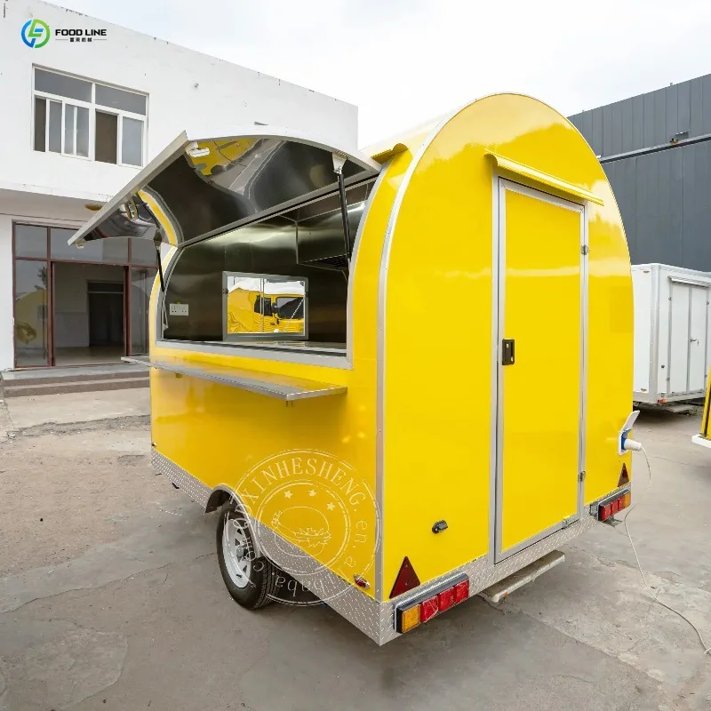 Fiberglass Roundness Ice Cream Push Cart Mobile Food Truck with Full Kitchen for Camper Trailer & Van
Fiberglass Roundness Ice Cream Push Cart Mobile Food Truck with Full Kitchen for Camper Trailer & Van