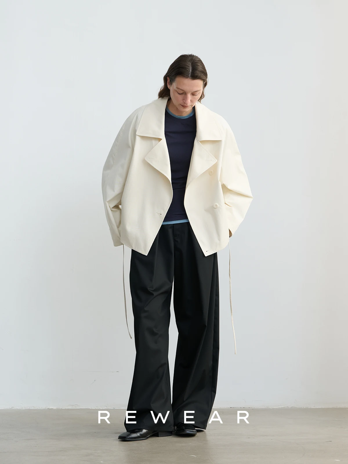 REWEAR High Densi Twill Cotton ort Coat Asymmetric Design Dstring Box pe Women's Windbreaker 427 Casual Commute Sle
REWEAR High Densi Twill Cotton ort Coat Asymmetric Design Dstring Box pe Women's Windbreaker 427 Casual Commute Sle