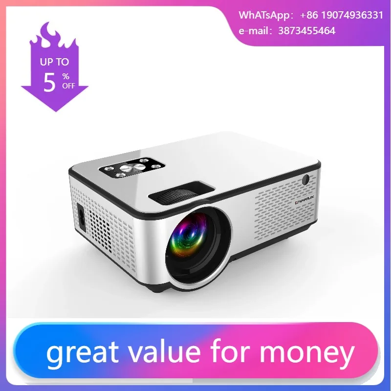 Cheerlux Home Theater Projector 300ANSI Lumen 1080p Support Full HD Proyector TV Portable Projetor Mini Video Multimedia Beamer
Cheerlux Home Theater Projector 300ANSI Lumen 1080p Support Full HD Proyector TV Portable Projetor Mini Video Multimedia Beamer
