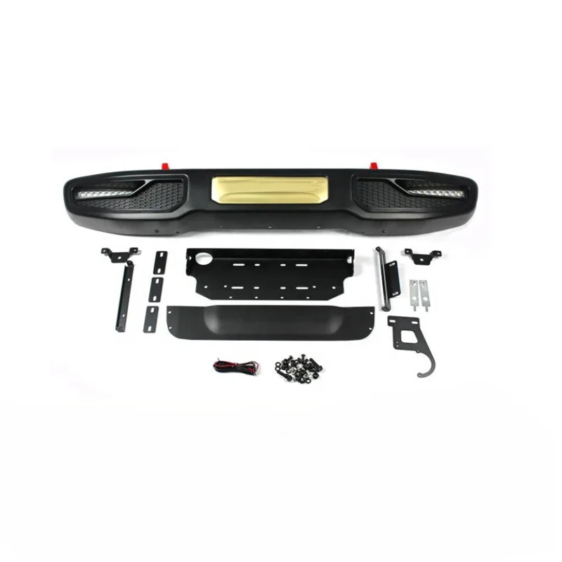 Steel black JL front bumper with LED lights for jeep wrangler JL car bumper
Steel black JL front bumper with LED lights for jeep wrangler JL car bumper