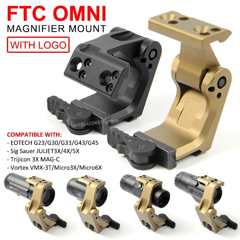 Tactical Unity FTC OMNI Magnifier Picatinny Mount w/FAST QD Lever Compatible Eotech G33/G43/G45 Vortex VMX-3T/Micro3X/Micro6X
Tactical Unity FTC OMNI Magnifier Picatinny Mount w/FAST QD Lever Compatible Eotech G33/G43/G45 Vortex VMX-3T/Micro3X/Micro6X
