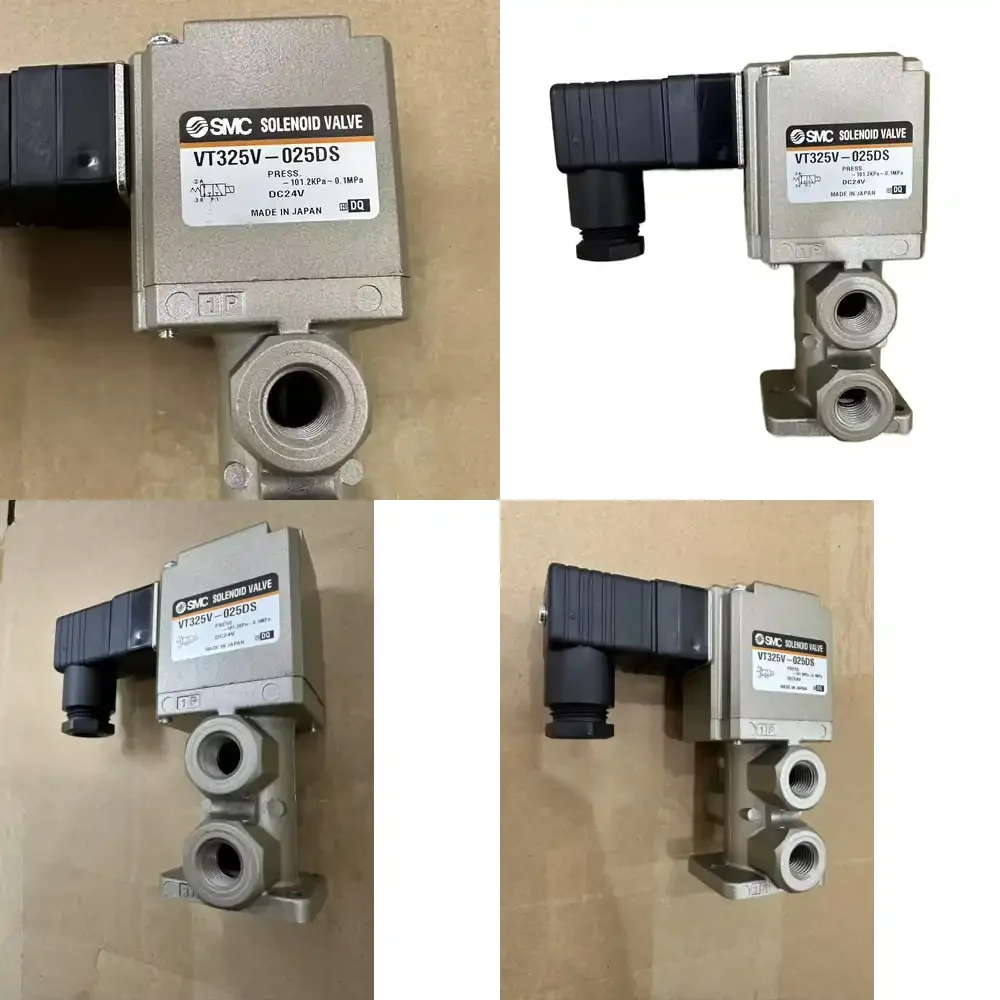 Original Japan SMC VT325V-025DS 3-Way Vacuum Solenoid Valve Direct-acting Poppet Valve with Eastomeric Seal Made From Brass
Original Japan SMC VT325V-025DS 3-Way Vacuum Solenoid Valve Direct-acting Poppet Valve with Eastomeric Seal Made From Brass
