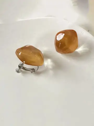 Non Pierced Irregular Geometric Ear Clip Earrings Candy Color Resin Jewelry Fashion Earcuffs For Women Pendientes Mujer