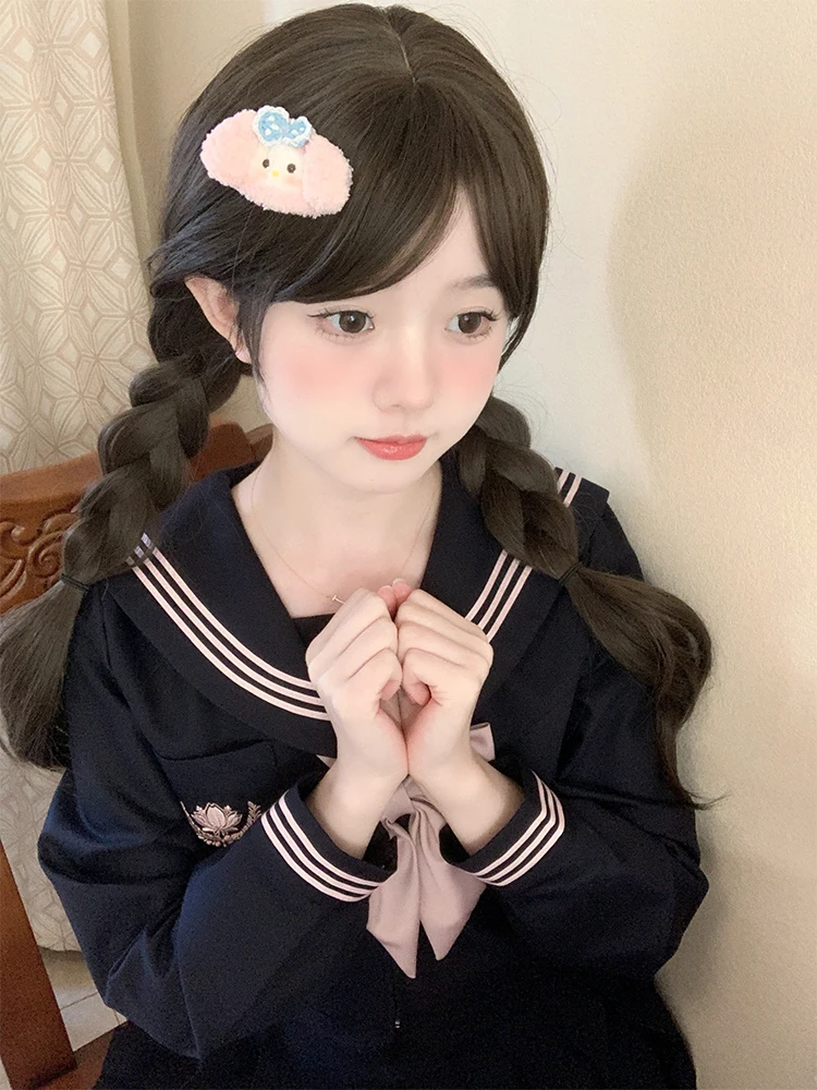 Long Sleeve Sailor Suit Set School Uniform Style Korean Version Polyester Material for Women 18-25 Years Old All Seasons
Long Sleeve Sailor Suit Set School Uniform Style Korean Version Polyester Material for Women 18-25 Years Old All Seasons