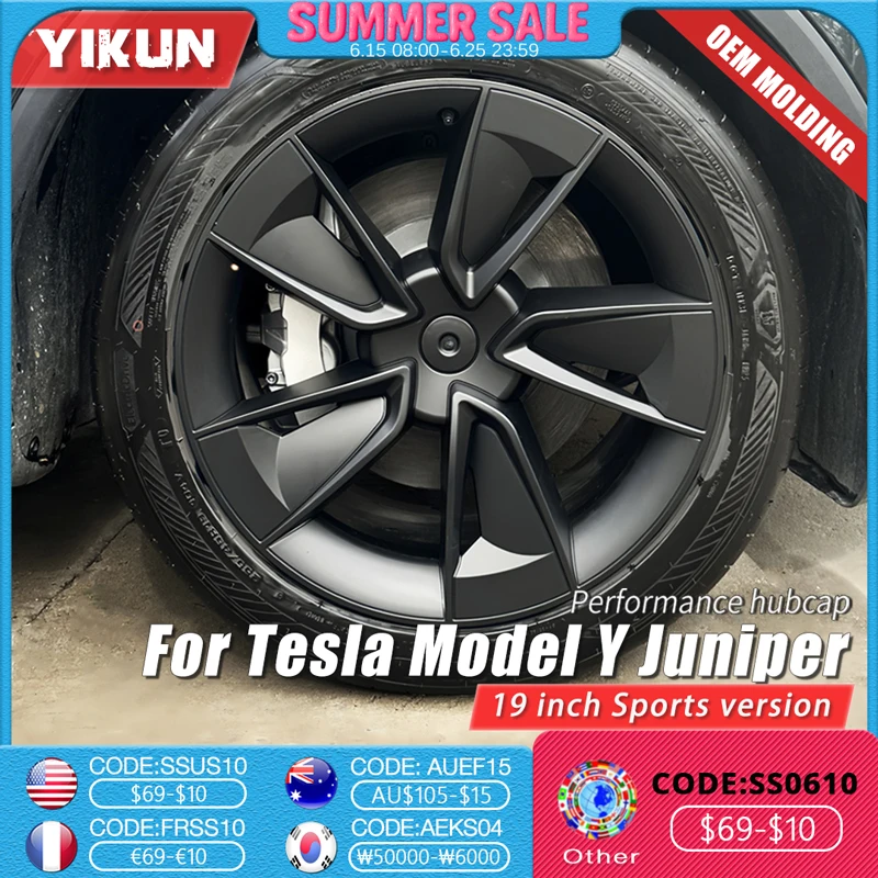 4PCS Hub Cap 19 Inch for Tesla Model Y Juniper Hubcaps Performance Replacement Crossflow Wheels Cover Full Rim Accessories 2025
4PCS Hub Cap 19 Inch for Tesla Model Y Juniper Hubcaps Performance Replacement Crossflow Wheels Cover Full Rim Accessories 2025