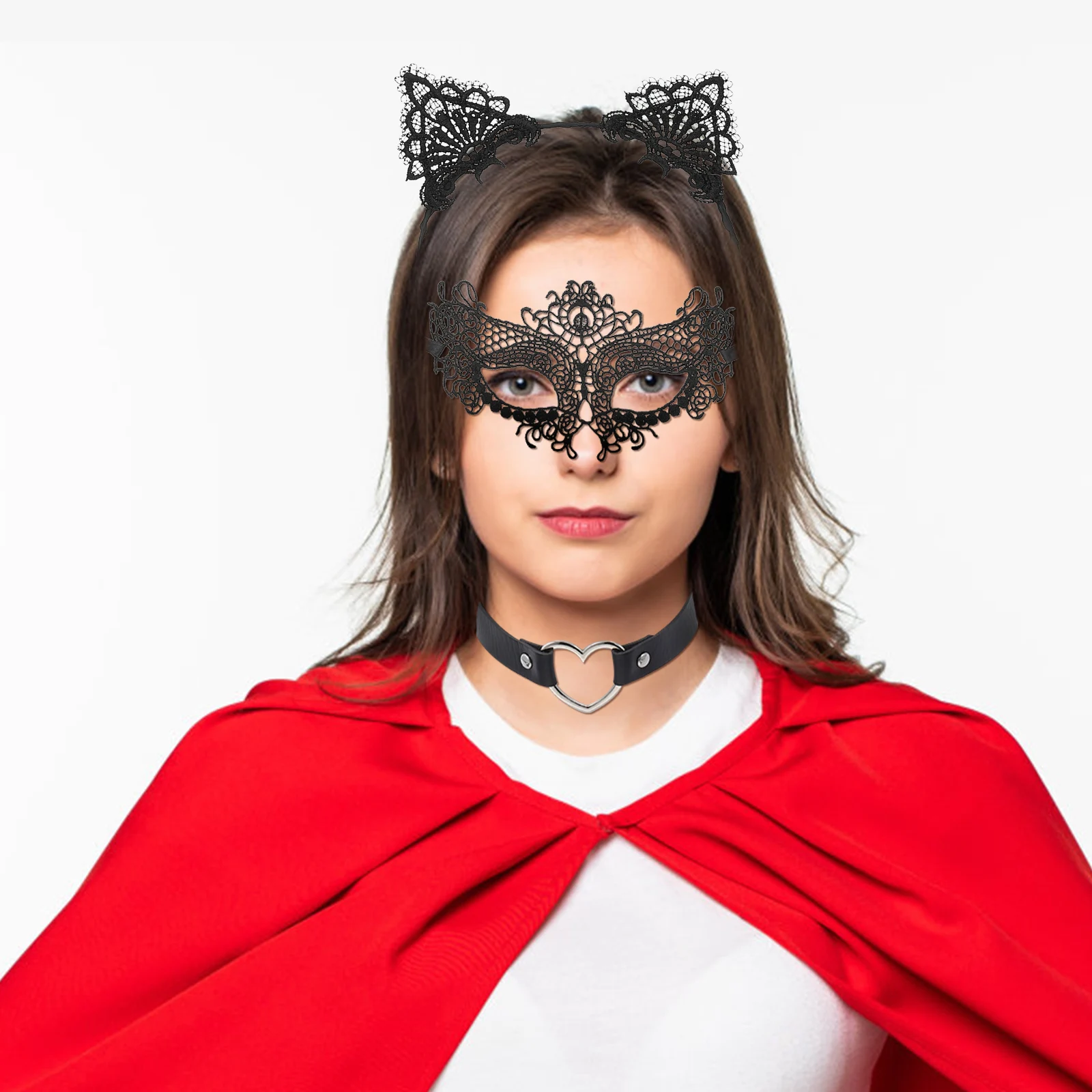 Halloween Costumes for Adults Cat Dressing Props Masks Headband Choker Tail Necklace Ears Collar Accessories Black Miss
Halloween Costumes for Adults Cat Dressing Props Masks Headband Choker Tail Necklace Ears Collar Accessories Black Miss