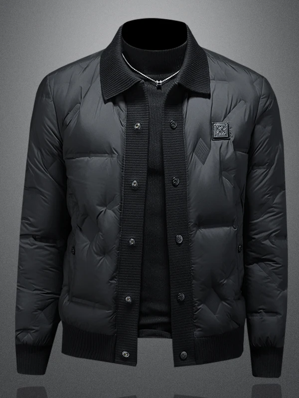 Men's down Jaet Thiened Knitted Collar Warm Outerwear Winter 2025 New Arrival Station Tide Brand Outdoor Sle Long Sve
Men's down Jaet Thiened Knitted Collar Warm Outerwear Winter 2025 New Arrival Station Tide Brand Outdoor Sle Long Sve