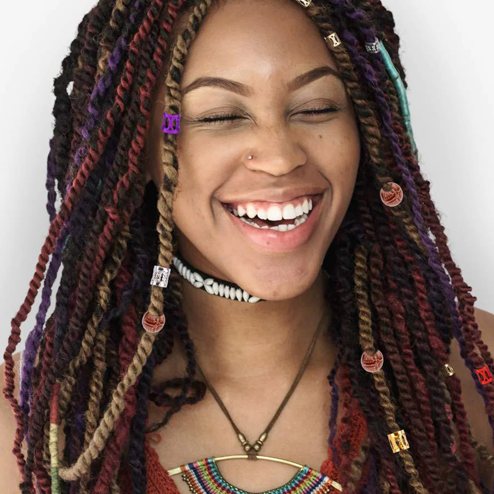 169Pcs Filigree Tube Dreadlocks Braiding Rings Hair Braid Cuffs for Dreadlocks Ponytail Braids Beard Mats Cool Stylish Hair
169Pcs Filigree Tube Dreadlocks Braiding Rings Hair Braid Cuffs for Dreadlocks Ponytail Braids Beard Mats Cool Stylish Hair