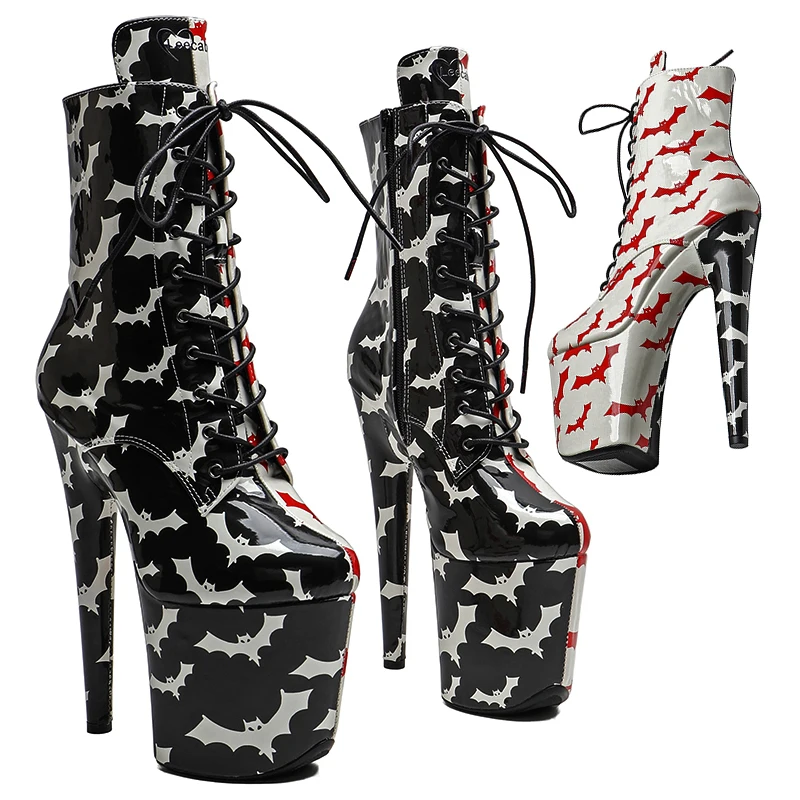 Leecabe 20CM/8CM PU upper Bat pattern Pole dancing shoes High Heel platform stripper heel Pole Dancing boot
Leecabe 20CM/8CM PU upper Bat pattern Pole dancing shoes High Heel platform stripper heel Pole Dancing boot