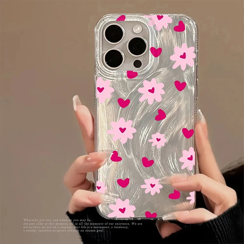 Phone Case Heart Shaped Floral Print Pattern For iPhone 16 14 11 13 12 15 Pro Max XS XR X 16e 8 7 Plus Shockproof Soft Cover
Phone Case Heart Shaped Floral Print Pattern For iPhone 16 14 11 13 12 15 Pro Max XS XR X 16e 8 7 Plus Shockproof Soft Cover