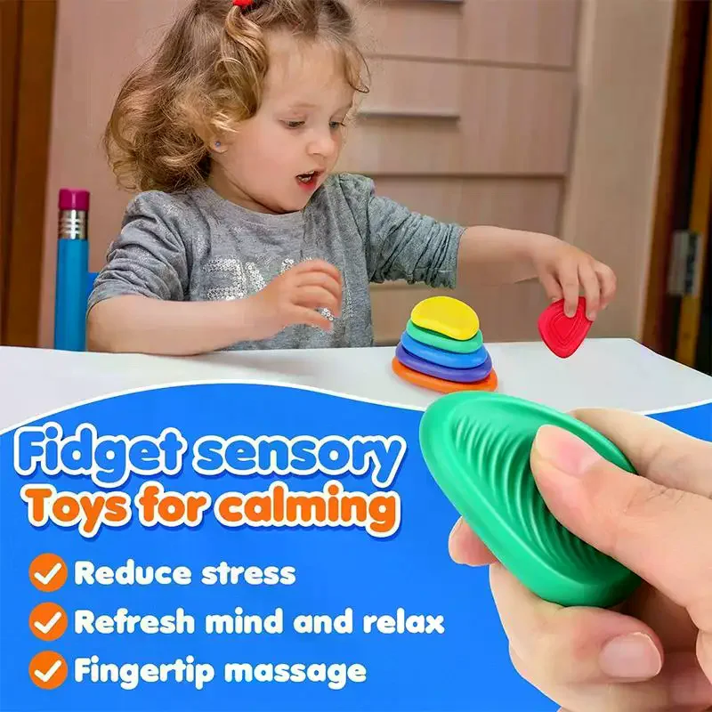 Набор тактильных камней Sensory Stone Color Box: сенсорные камни для снятия стресса, успокоения и расслабления ума, игрушки для снятия стресса
Набор тактильных камней Sensory Stone Color Box: сенсорные камни для снятия стресса, успокоения и расслабления ума, игрушки для снятия стресса