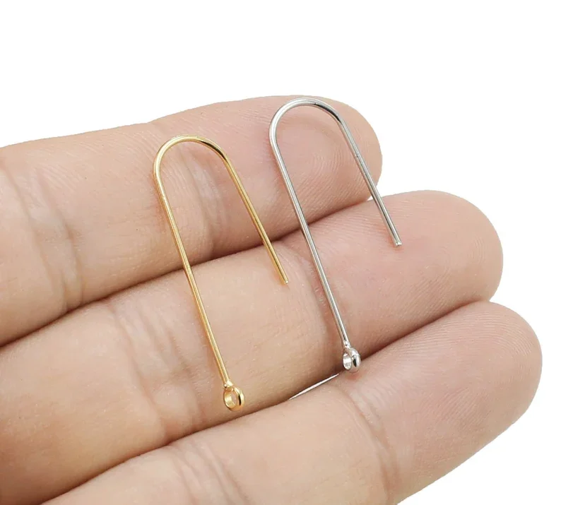 10pcs Simple Earring Wires, Long Earring Hook, French Ear Wire, Earrings Making, Jewelry Supplies, Real Gold Plated GH990
10pcs Simple Earring Wires, Long Earring Hook, French Ear Wire, Earrings Making, Jewelry Supplies, Real Gold Plated GH990