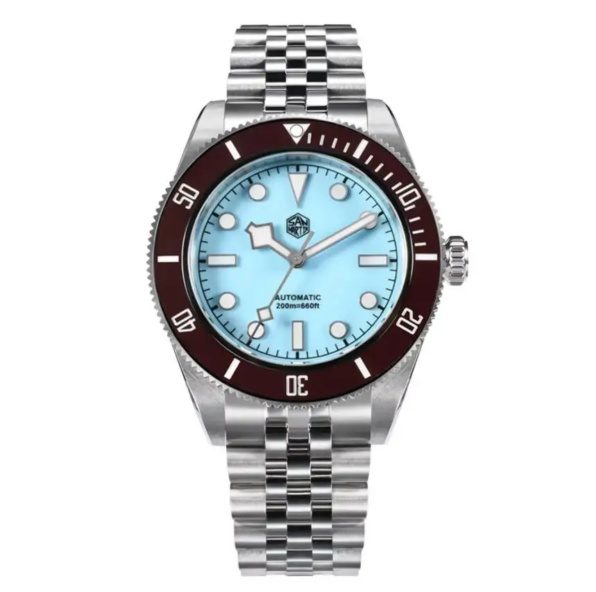 San Martin Men Automatic Watch 40mm Mechanical Wristwatch 20Bar Waterproof BGW-X1 Luminous Sapphire NH35 Ceramic Bezel
San Martin Men Automatic Watch 40mm Mechanical Wristwatch 20Bar Waterproof BGW-X1 Luminous Sapphire NH35 Ceramic Bezel