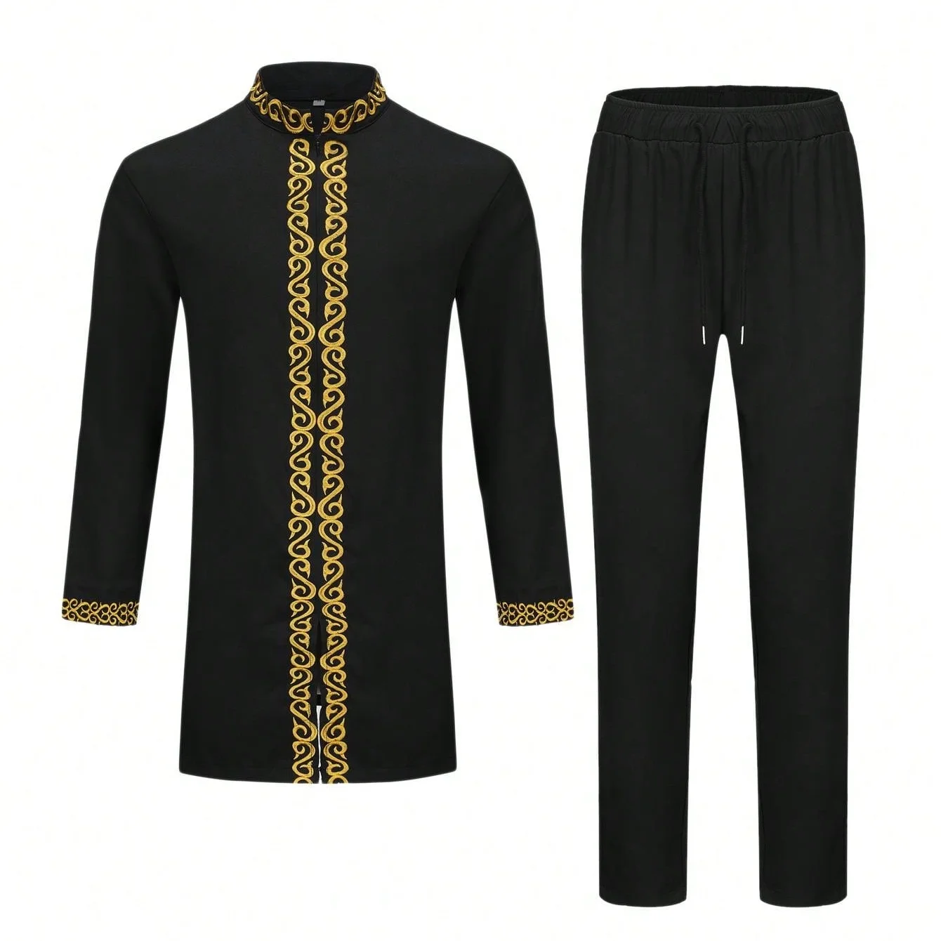2025Men's Set Wedding Luxury Men's Two Piece Set with Round Neck Embroidered Long Sleeve Solid Color African Ethnic Style Cloth
2025Men's Set Wedding Luxury Men's Two Piece Set with Round Neck Embroidered Long Sleeve Solid Color African Ethnic Style Cloth