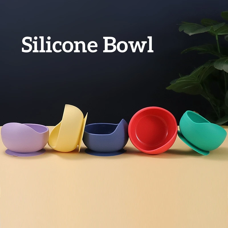 Bowls with Suction Silicone Food Bowl Food Grade Soft Safe BPA-Free Silicone bowl
Bowls with Suction Silicone Food Bowl Food Grade Soft Safe BPA-Free Silicone bowl