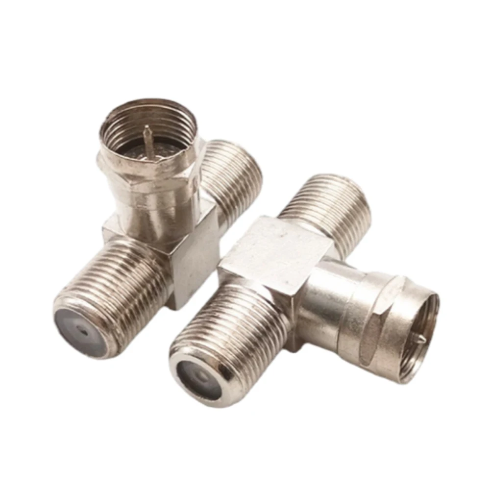 10PCS F Splitter 3 Way Connector F Male to Dual F Female Triple Tee Connector T-Shape Zinc Alloy Adapter for TV Video Antenna
10PCS F Splitter 3 Way Connector F Male to Dual F Female Triple Tee Connector T-Shape Zinc Alloy Adapter for TV Video Antenna