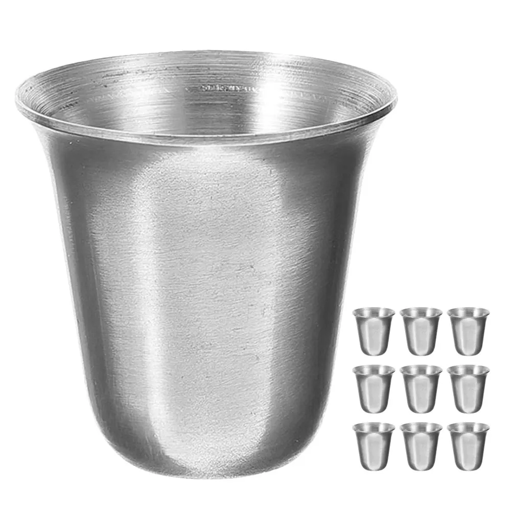 10pcs Stainless Steel Communion Cups Stackable Religious Metal Cup Compact Small Drinking Cup For Church Party Campfire Use
10pcs Stainless Steel Communion Cups Stackable Religious Metal Cup Compact Small Drinking Cup For Church Party Campfire Use