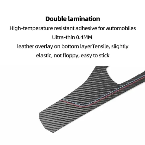 Ultra-Thin 0.4mm Double-Laminated Carbon Fiber Console Trim With Leather Overlay And Stitch Detail For F30/F32/F36 2013-2019
Ultra-Thin 0.4mm Double-Laminated Carbon Fiber Console Trim With Leather Overlay And Stitch Detail For F30/F32/F36 2013-2019