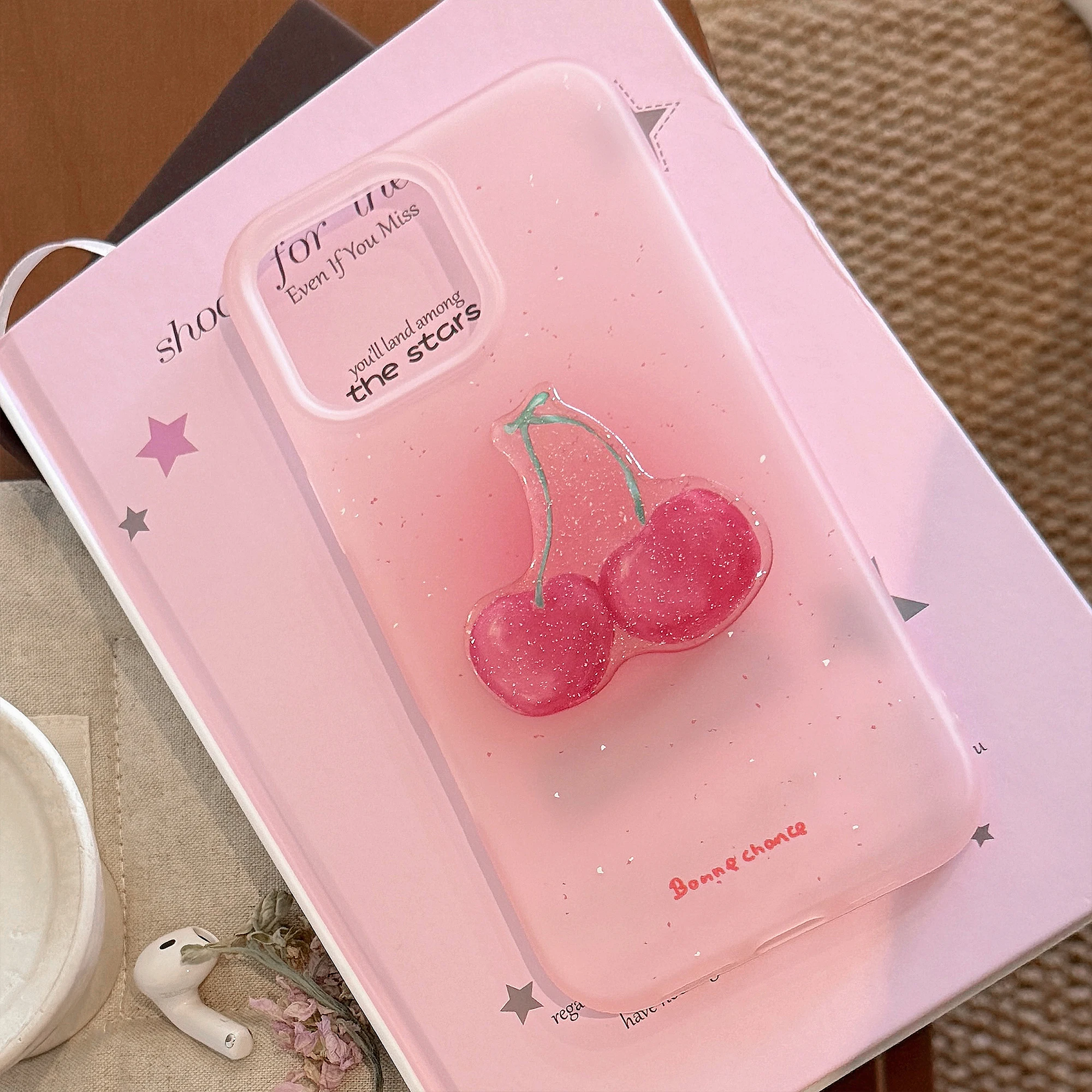 Cute Cherry Phone Case For iPhone 16 15 13 14 12 11 Pro Max Soft TPU Back Cover Lovely Fashion Diamond Glitter Pink Case
Cute Cherry Phone Case For iPhone 16 15 13 14 12 11 Pro Max Soft TPU Back Cover Lovely Fashion Diamond Glitter Pink Case