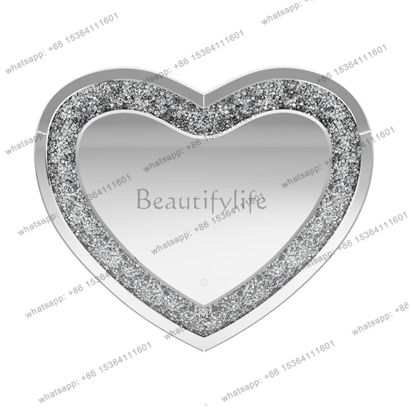 Heart-shaped bathroom mirror toilet wall-mounted comb cosmetic club hotel model room decorative mirror 2115
Heart-shaped bathroom mirror toilet wall-mounted comb cosmetic club hotel model room decorative mirror 2115