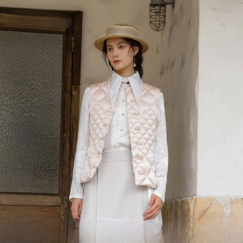 Теплый традиционный жилет из шелка и хлопка, новая осенне-зимняя коллекция, женская мода, розовый, прямой крой, стандартная длина
Теплый традиционный жилет из шелка и хлопка, новая осенне-зимняя коллекция, женская мода, розовый, прямой крой, стандартная длина