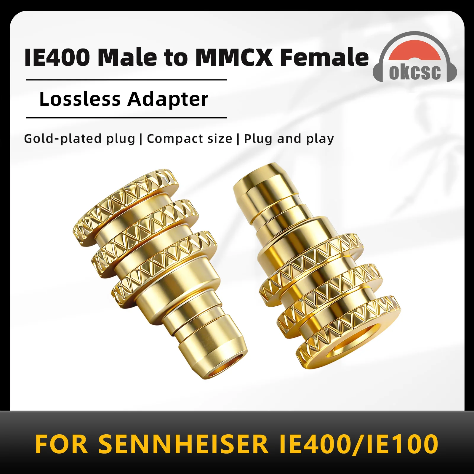 OKCSC IE400 Male to MMCX Female Earphone Adapter for SENNHEISER IE100\IE100PR0\IE400\IE500\IE500PRO\Acoustune HS1650CU\HS1655CU
OKCSC IE400 Male to MMCX Female Earphone Adapter for SENNHEISER IE100\IE100PR0\IE400\IE500\IE500PRO\Acoustune HS1650CU\HS1655CU
