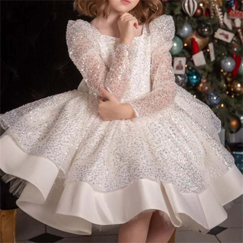 Ivory White Baby Girls Dresses Sparkly Birthday Dress For Baby Girl Princess Party Dress Tutu Gown Vestido
Ivory White Baby Girls Dresses Sparkly Birthday Dress For Baby Girl Princess Party Dress Tutu Gown Vestido