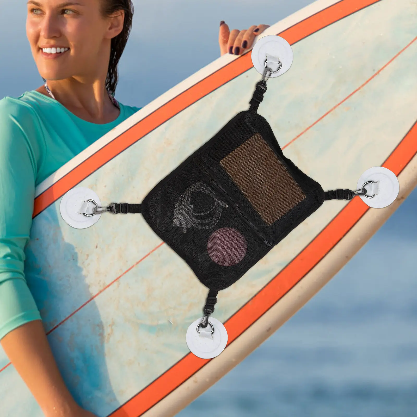 Surfboard Deck Storage Bag High-Grade Wear-Resistant Nylon Portable Sundries Organizer Kayak Paddleboard Accessories
Surfboard Deck Storage Bag High-Grade Wear-Resistant Nylon Portable Sundries Organizer Kayak Paddleboard Accessories