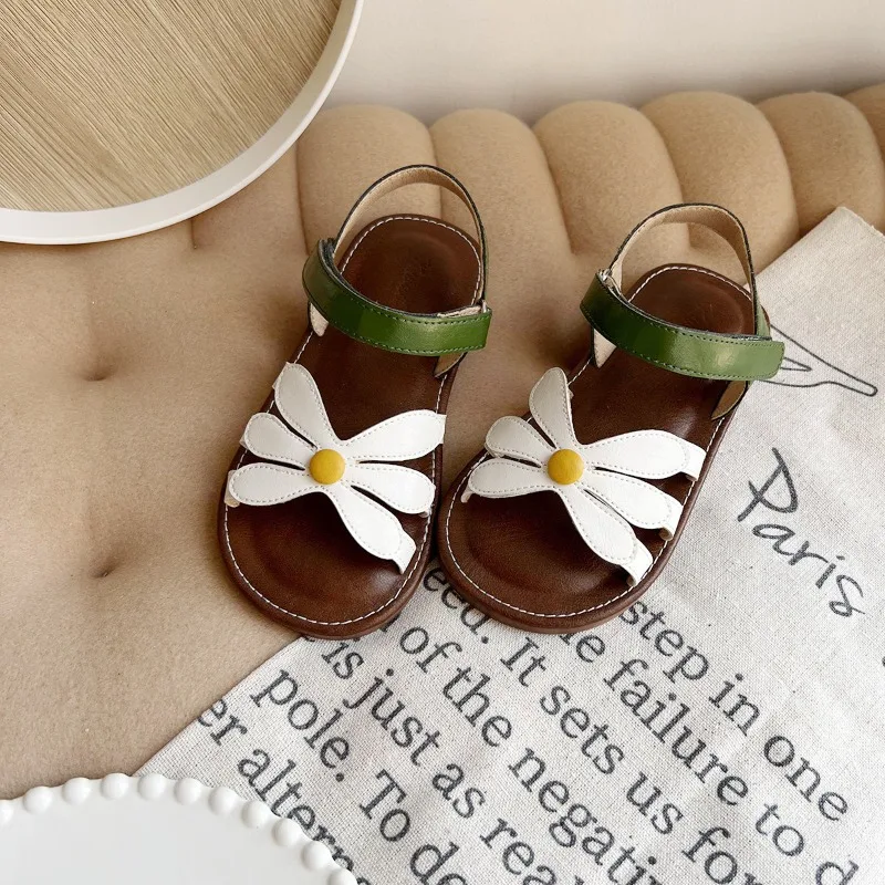 Baby Girls Cute Daisy Sandals Open Toe Non-slip Soft Sole ToddlerSummer Flower Sandals Kids Casual Beach Shoes for Outdoor Daily
Baby Girls Cute Daisy Sandals Open Toe Non-slip Soft Sole ToddlerSummer Flower Sandals Kids Casual Beach Shoes for Outdoor Daily