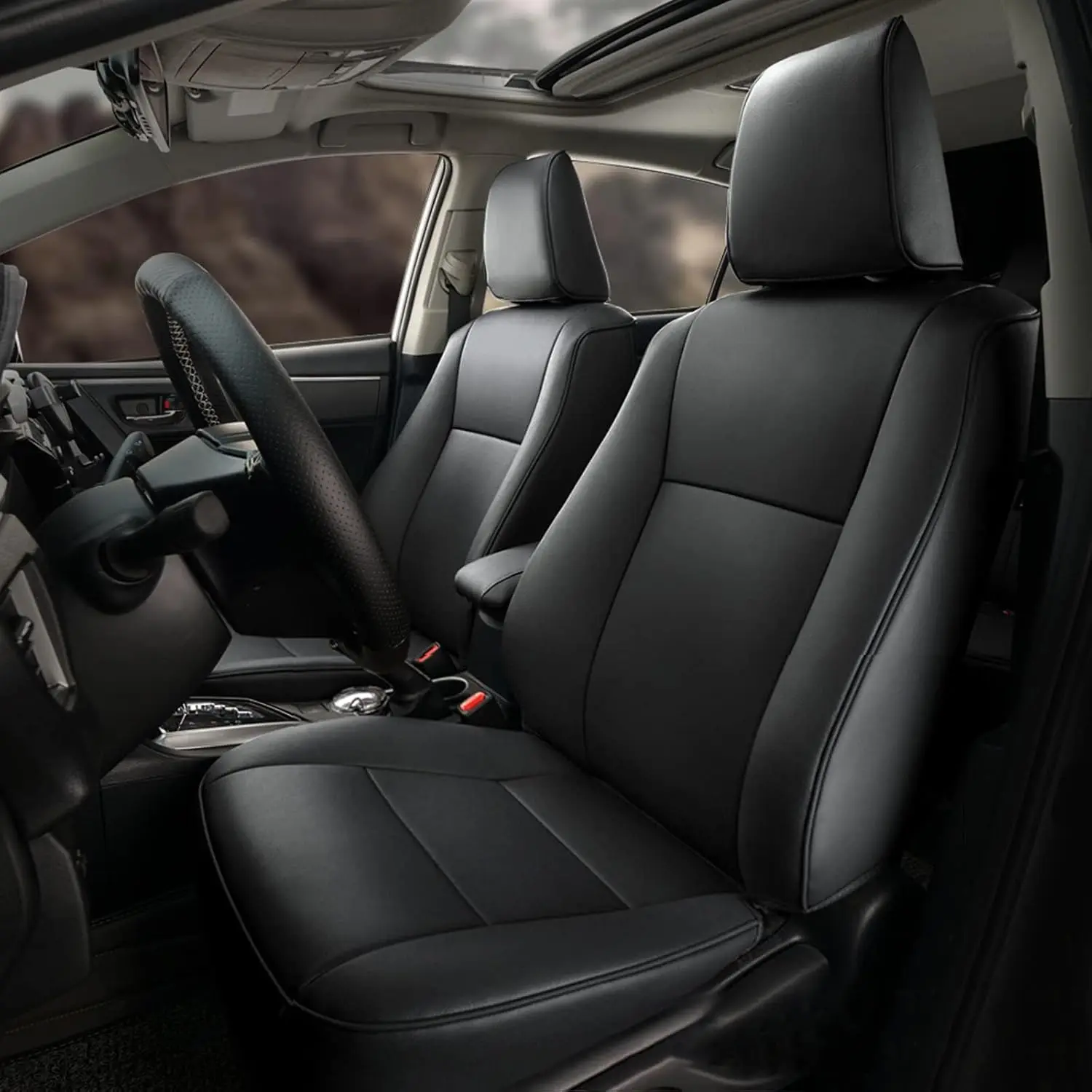 Car Seat Cover for Toyota Corolla XSE 2014 2015 2016 2017 2018 2019 - Full Set Fully Wrapped Black Seat Covers
Car Seat Cover for Toyota Corolla XSE 2014 2015 2016 2017 2018 2019 - Full Set Fully Wrapped Black Seat Covers
