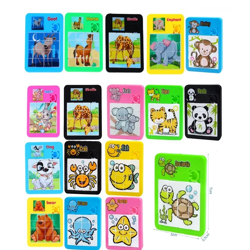 6PCS Puzzle Moving Sliding Early Education Animal Children's Jigsaw Puzzle Toy School Kindergarten Gift Gifts for Kids Games
6PCS Puzzle Moving Sliding Early Education Animal Children's Jigsaw Puzzle Toy School Kindergarten Gift Gifts for Kids Games
